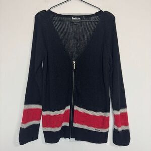 Barbour Zip Up Alpaca Blend Cardigan 8